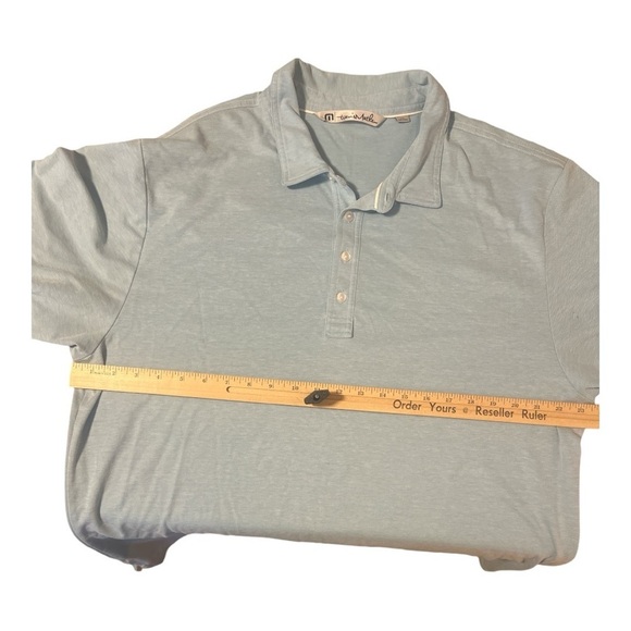 + Travis Matthew Light Blue Cotton Polo Size XXL KD1 - Picture 3 of 5